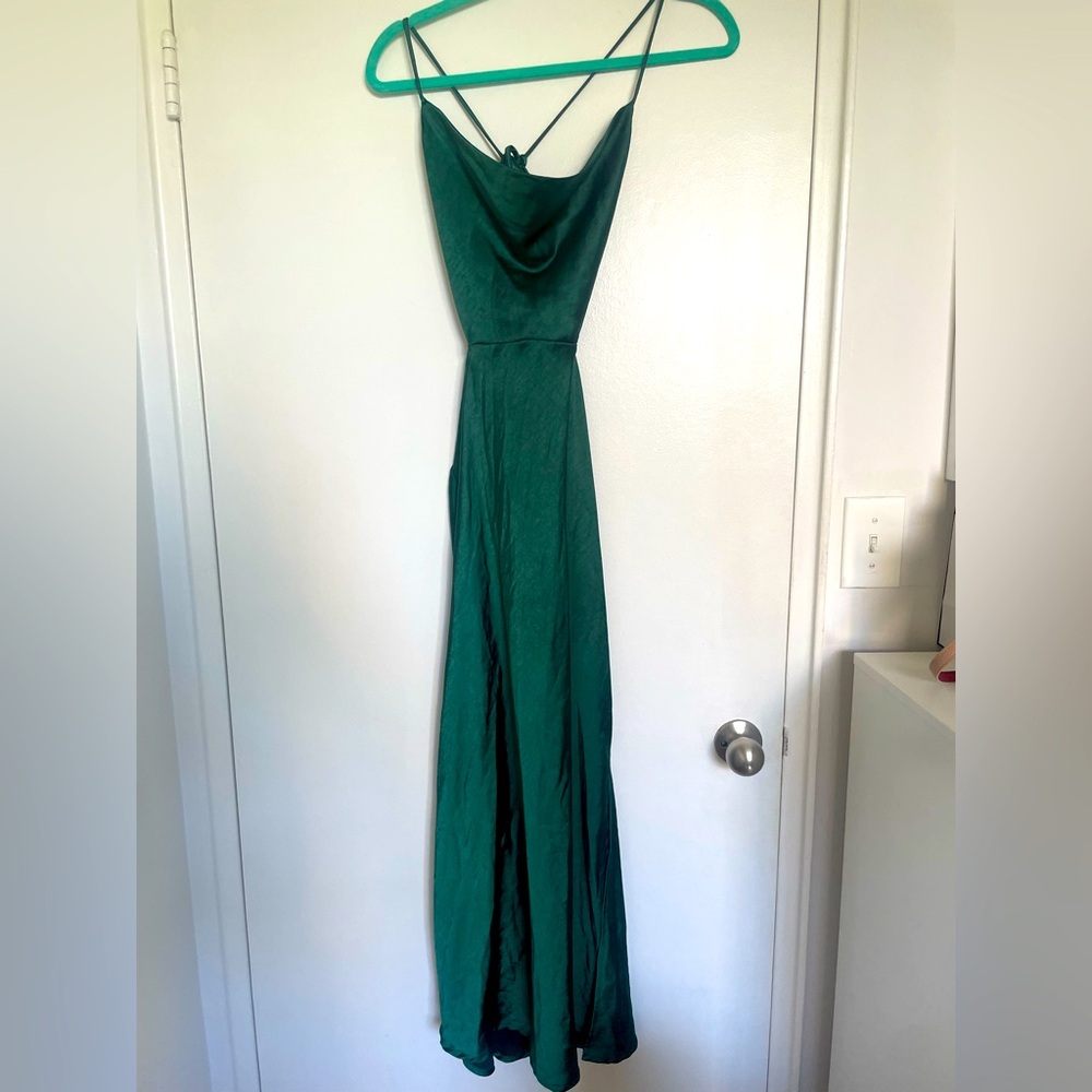Elegant Green Maxi Dress